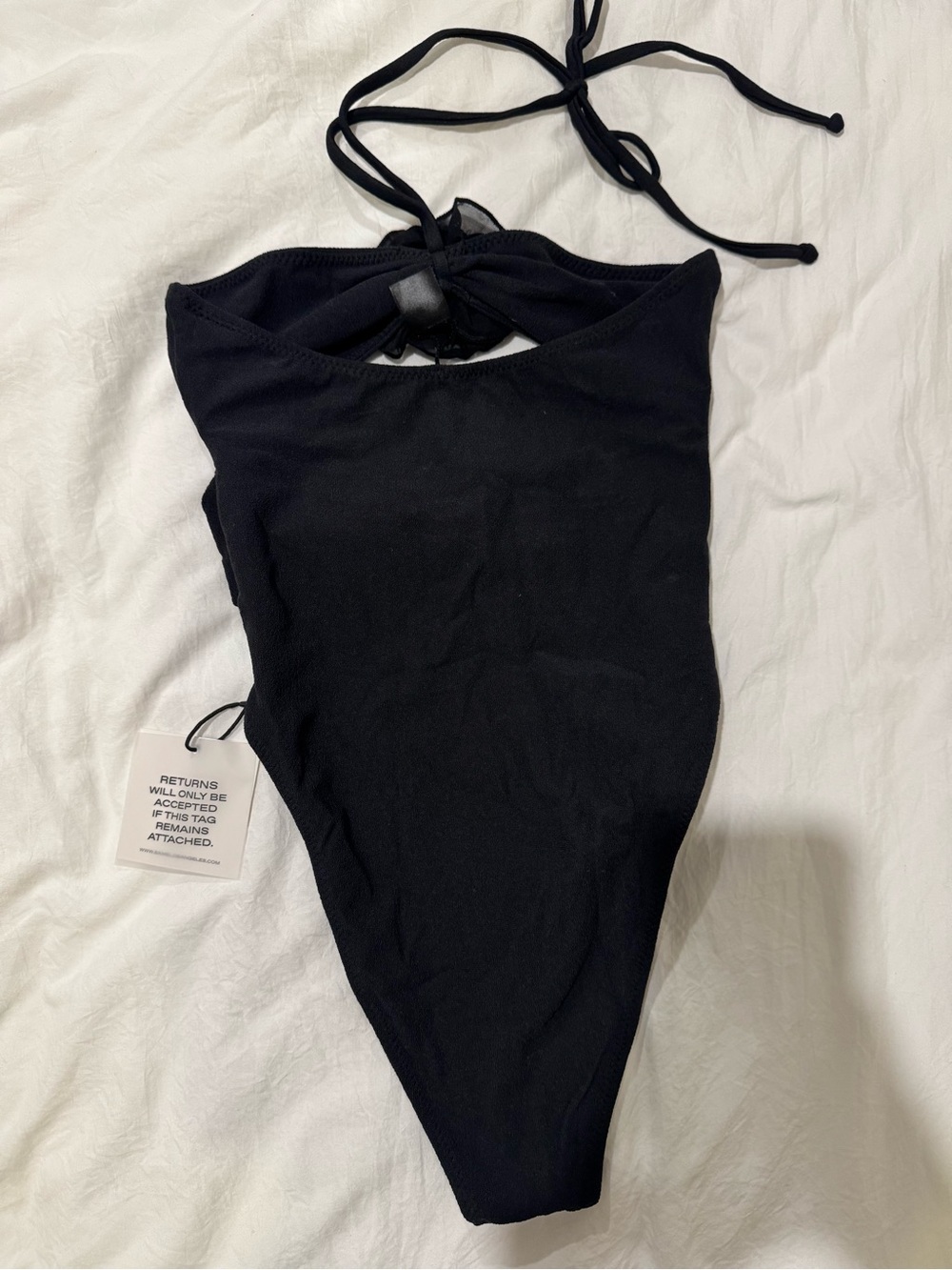 SAME Rose Cut Out One Piece, Size XS - Picture 7 of 7